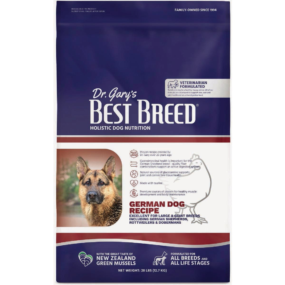 Dr. Gary's Best Breed 28 Lb. German Dog Diet Dry Dog Food