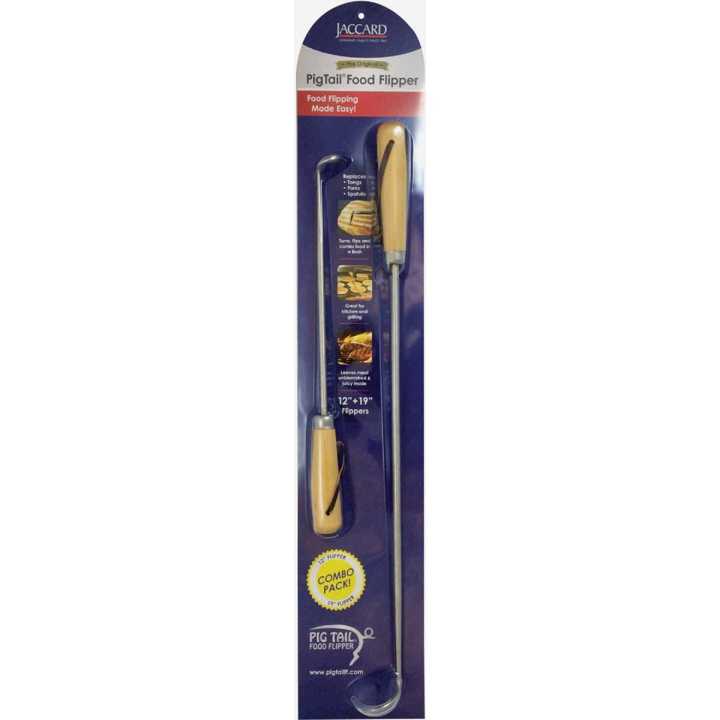 Jaccard Pig Tail Food Flipper (2-Piece) Image 1