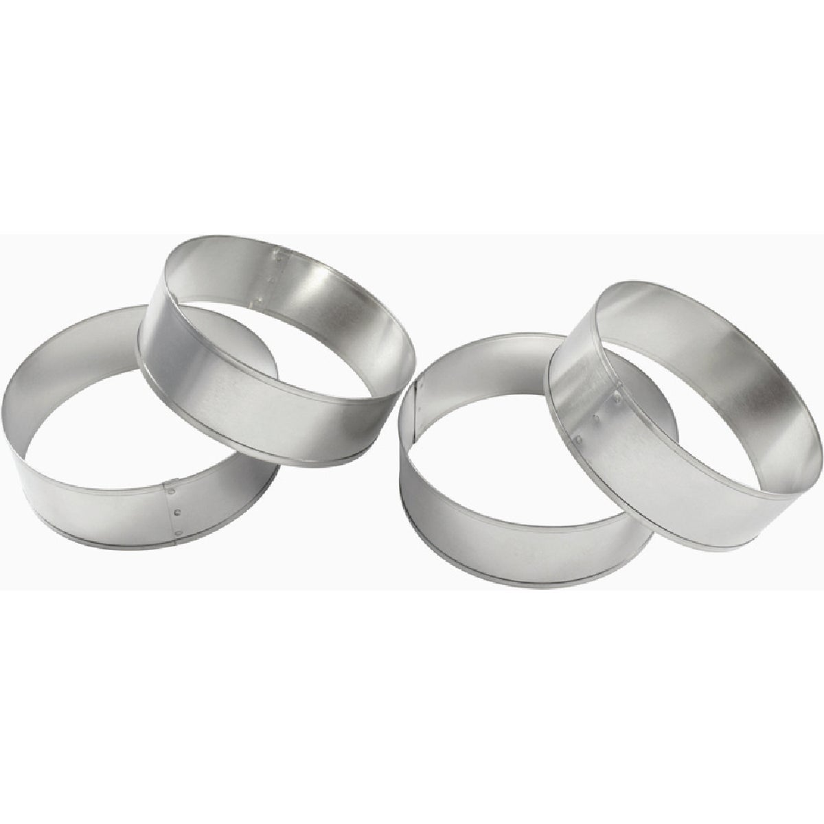 R&M 3-3/4 In. Steel English Muffin Rings (4-Piece)