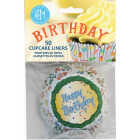 R&M Birthday Cupcake/Muffin Baking Cups (50-Count) Image 1