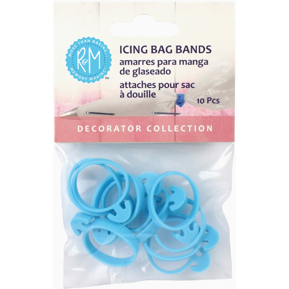 R&M Icing Bag Bands Set (10-Piece)