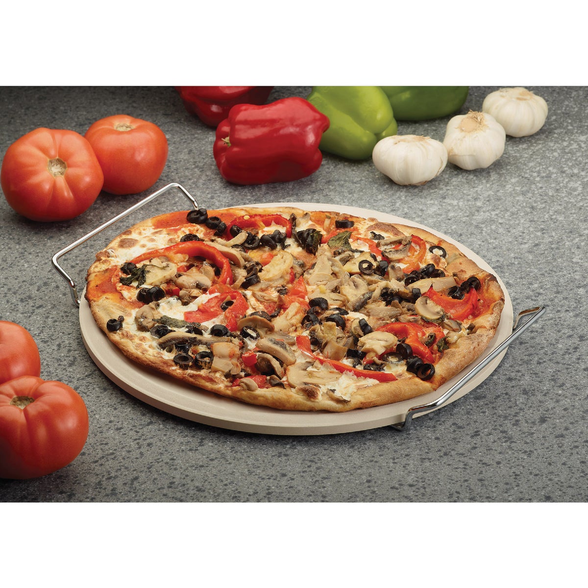 Fante's 13 In. Cousin Diana Ceramic Pizza Stone