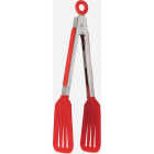 HIC Kitchen Slotted Nylon Flipper Tong Image 1