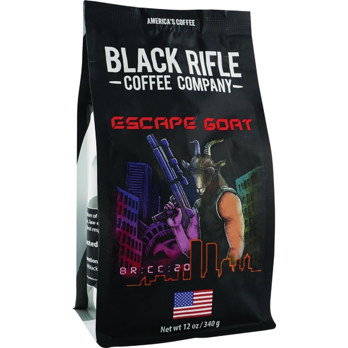Black Rifle Coffee Company Escape Goat Medium Roast Ground Coffee, 12 Oz.