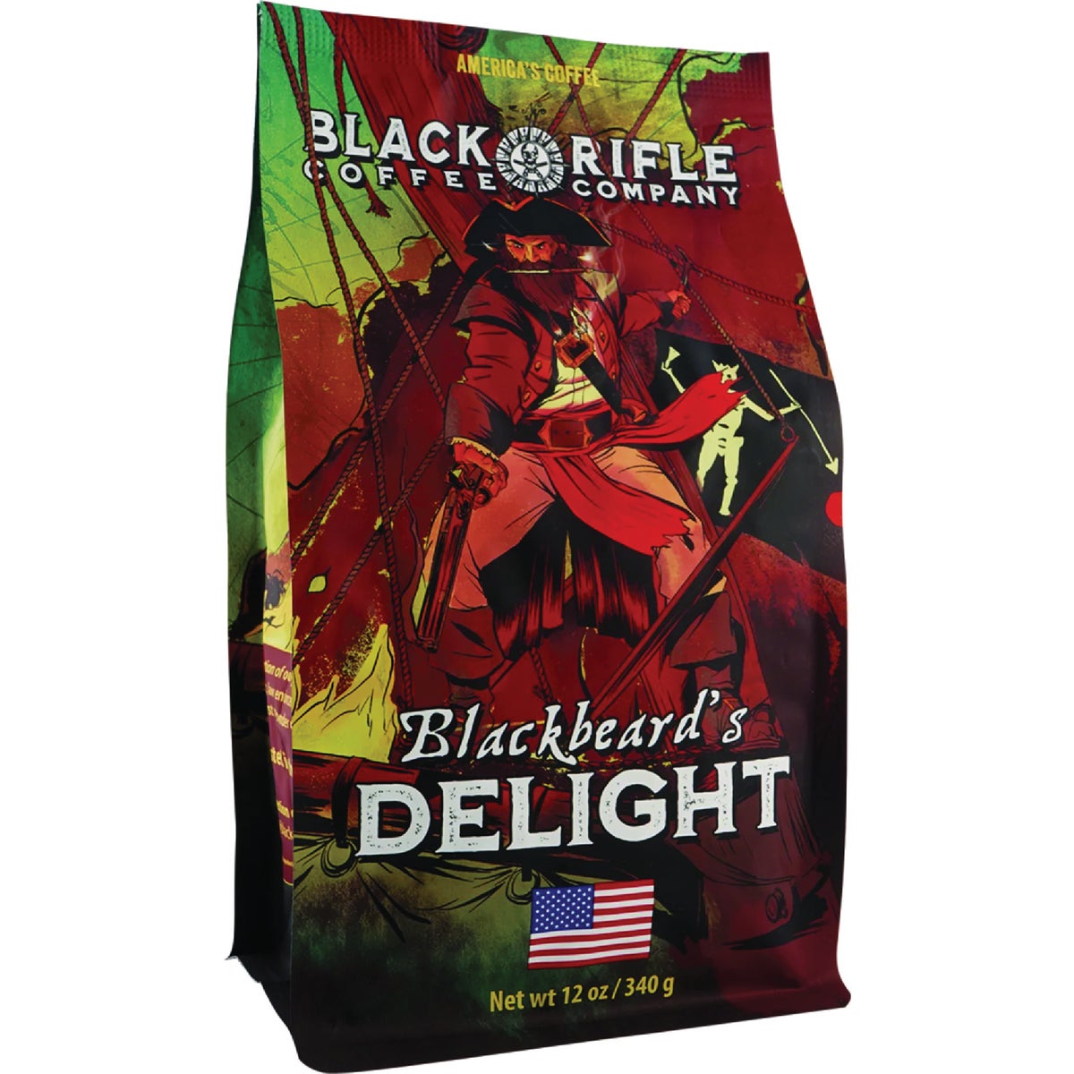 Black Rifle Coffee Company Blackbeard's Delight Dark Roast Whole Bean Coffee, 12 Oz.