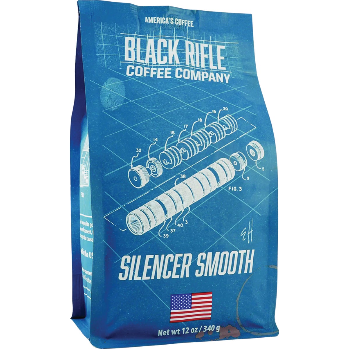 Black Rifle Coffee Company Silencer Smooth Light Roast Ground Coffee, 12 Oz.