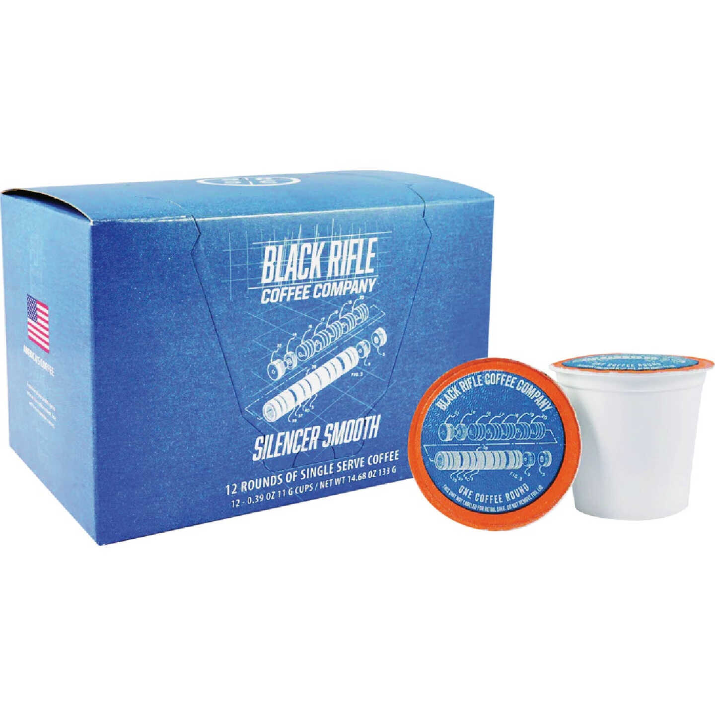 Black Rifle Coffee Company Silencer Smooth Light Roast Coffee Rounds (12-Pack) Image 1