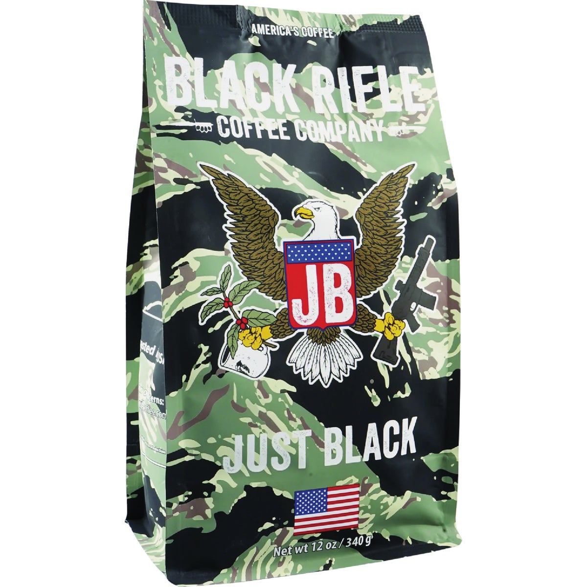Black Rifle Coffee Company Just Black Medium Roast Ground Coffee, 12 Oz.