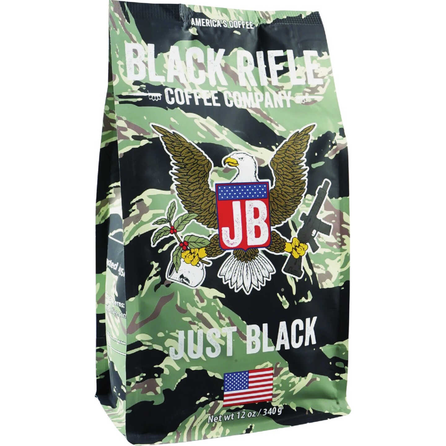 Black Rifle Coffee Company Just Black Medium Roast Ground Coffee, 12 Oz. Image 1