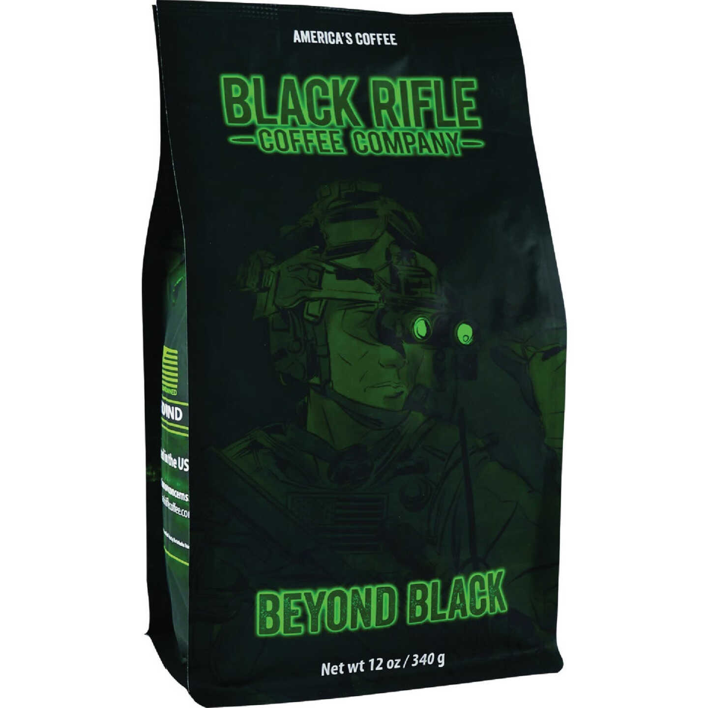 Black Rifle Coffee Company Beyond Black Dark Roast Ground Coffee, 12 Oz. Image 1