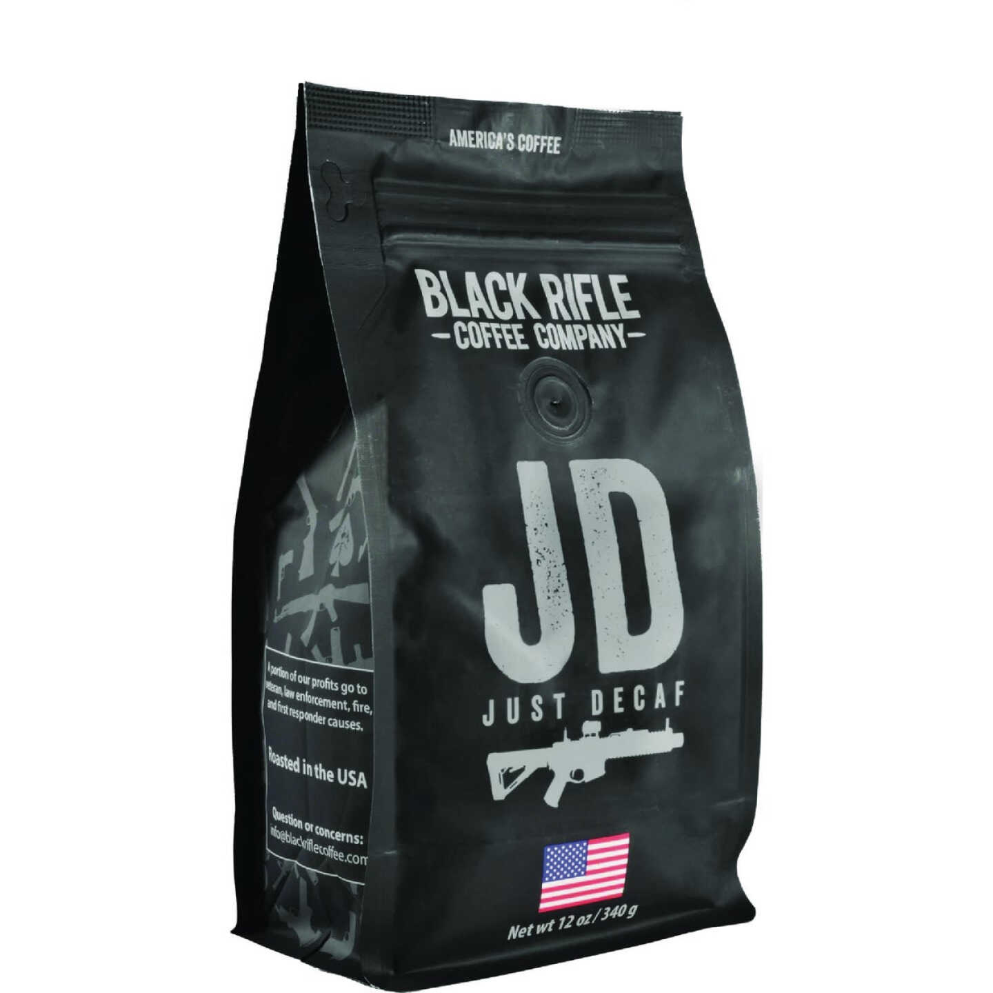 Black Rifle Coffee Company Just Decaf Medium Roast Ground Coffee, 12 Oz. Image 1
