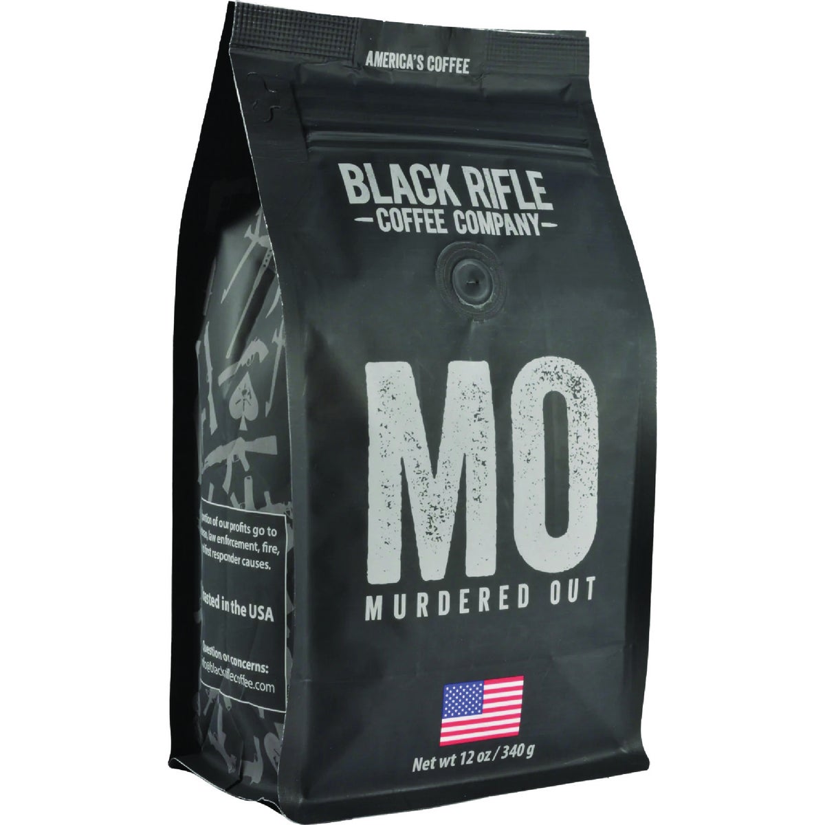Black Rifle Coffee Company Murdered Out Extra Dark Roast Ground Coffee, 12 Oz.