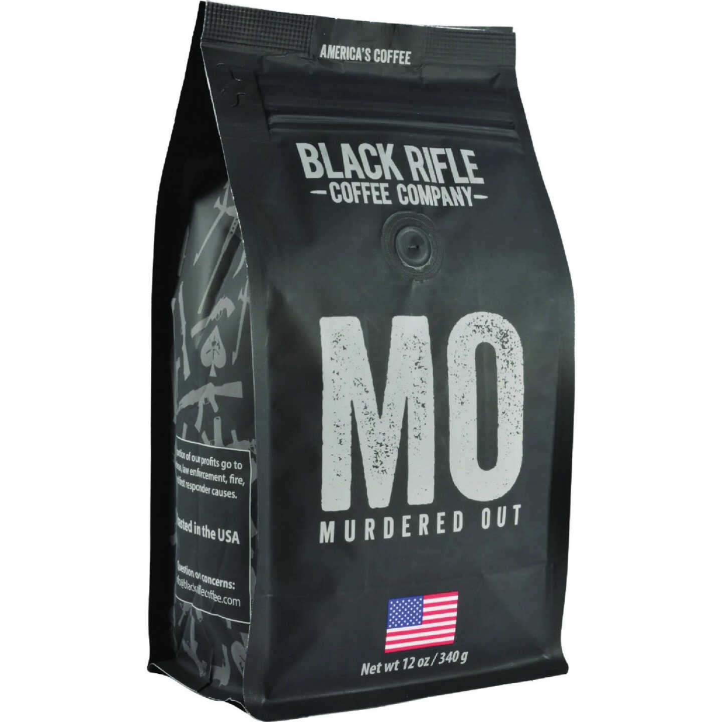 Black Rifle Coffee Company Murdered Out Extra Dark Roast Whole Bean Coffee, 12 Oz. Image 1
