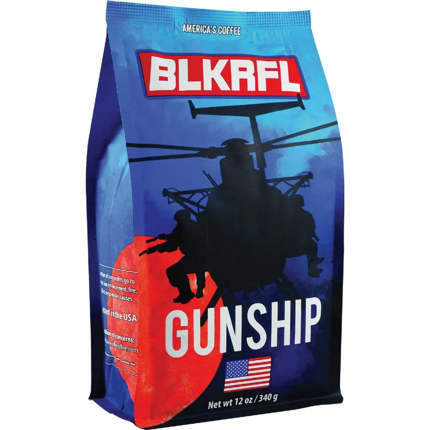 Black Rifle Coffee Company Gunship Roast Light Roast Ground Coffee, 12 Oz. Image 1
