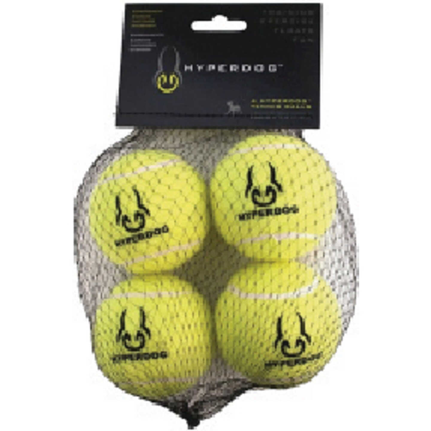 4-Pk. Hyperdog Tennis Ball Image 1