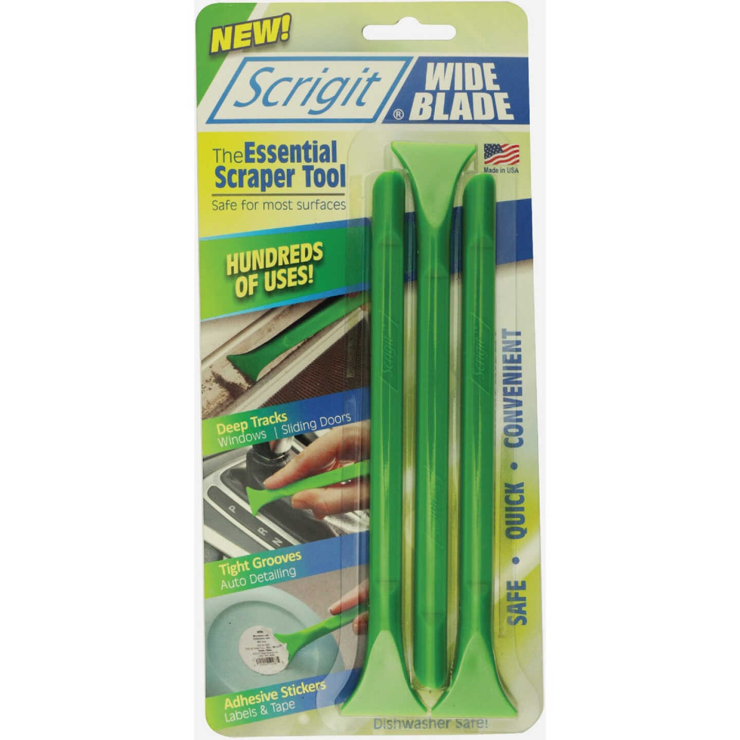 Scrigit 6.5 In. Wide Blade Scraper Set (3-Piece) Image 1