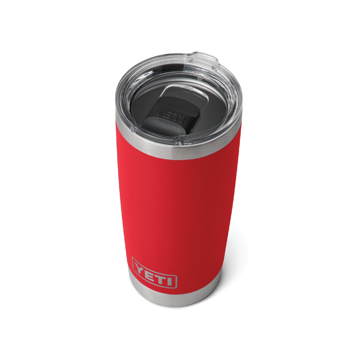 YETI Rambler 20 Oz. Stainless Steel Insulated Tumbler with MagSlider Lid, Rescue Red Image 3