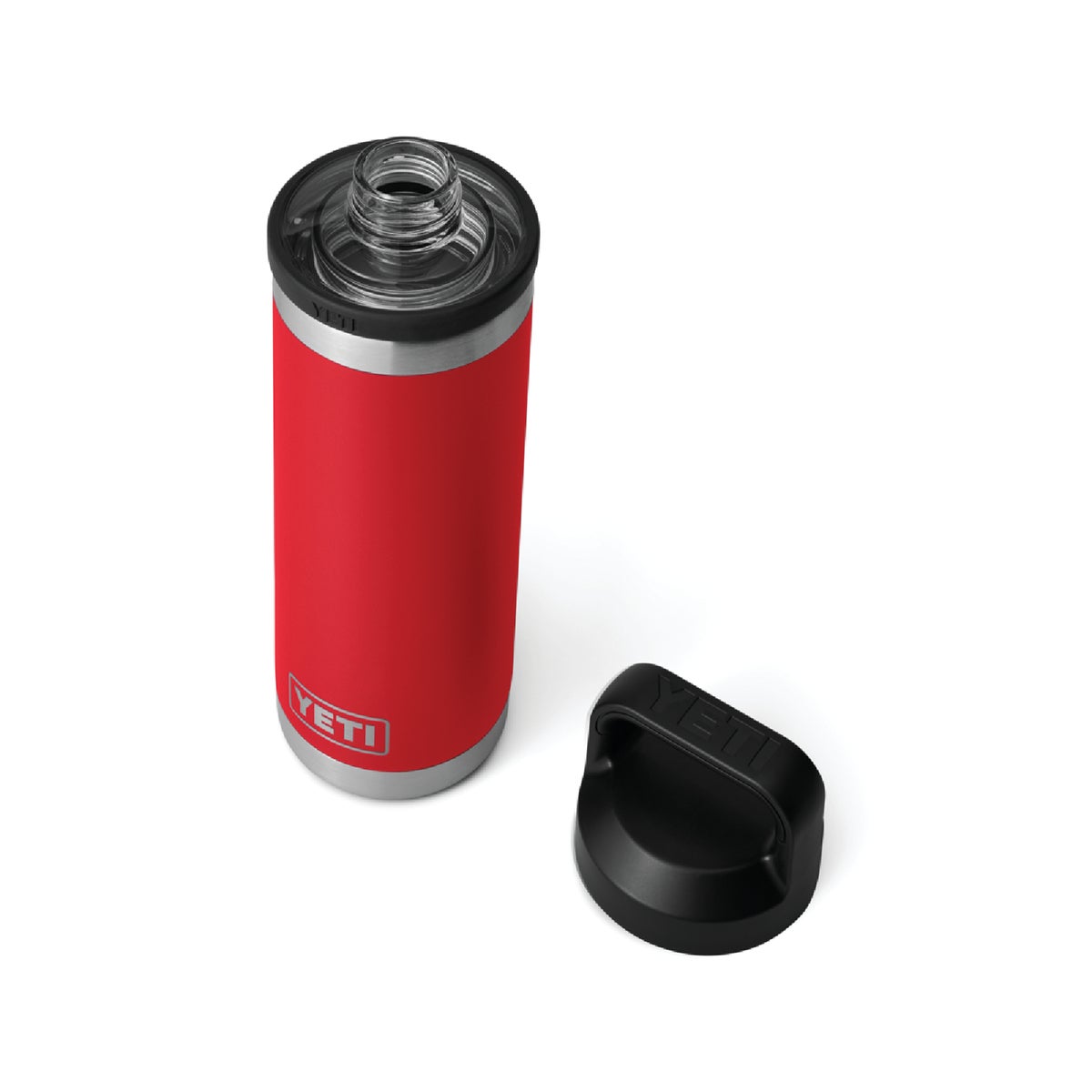YETI Rambler 18 Oz. Stainless Steel Insulated Vacuum Bottle with Chug Cap, Rescue Red Image 4