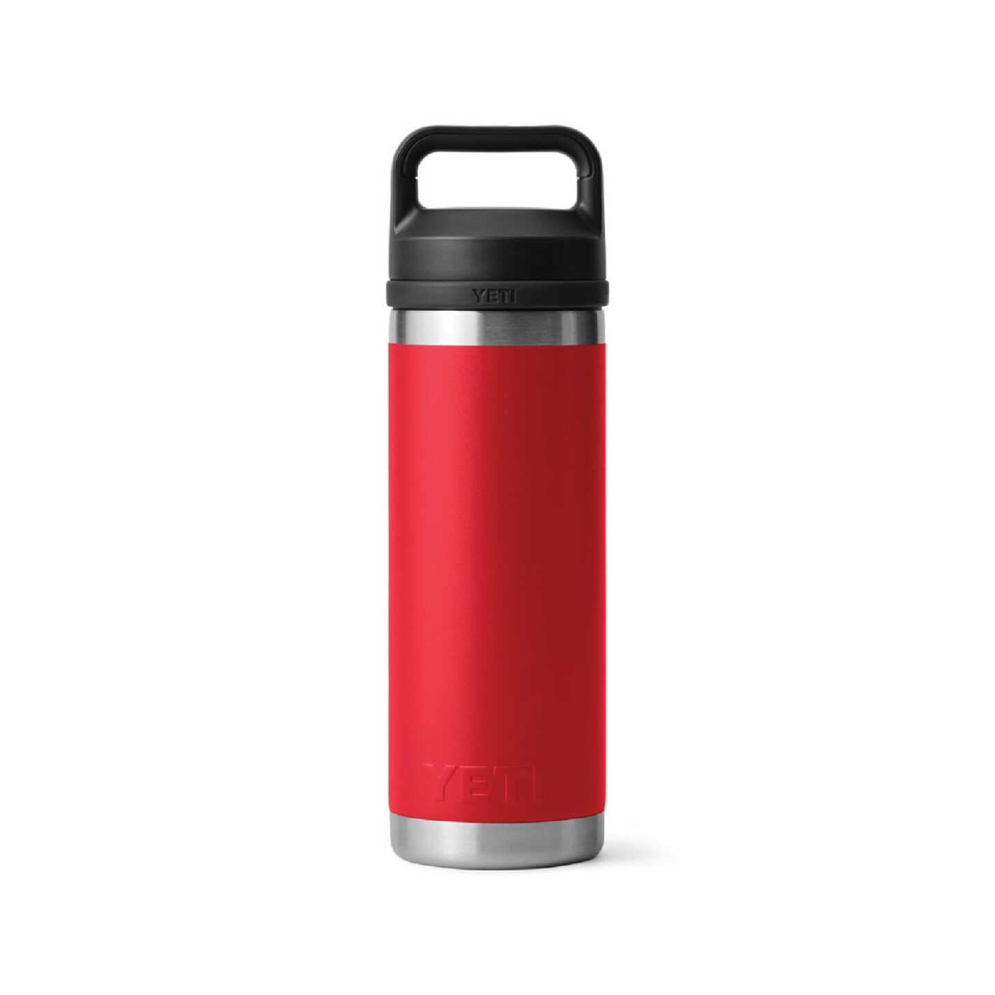 YETI Rambler 18 Oz. Stainless Steel Insulated Vacuum Bottle with Chug Cap, Rescue Red Image 2