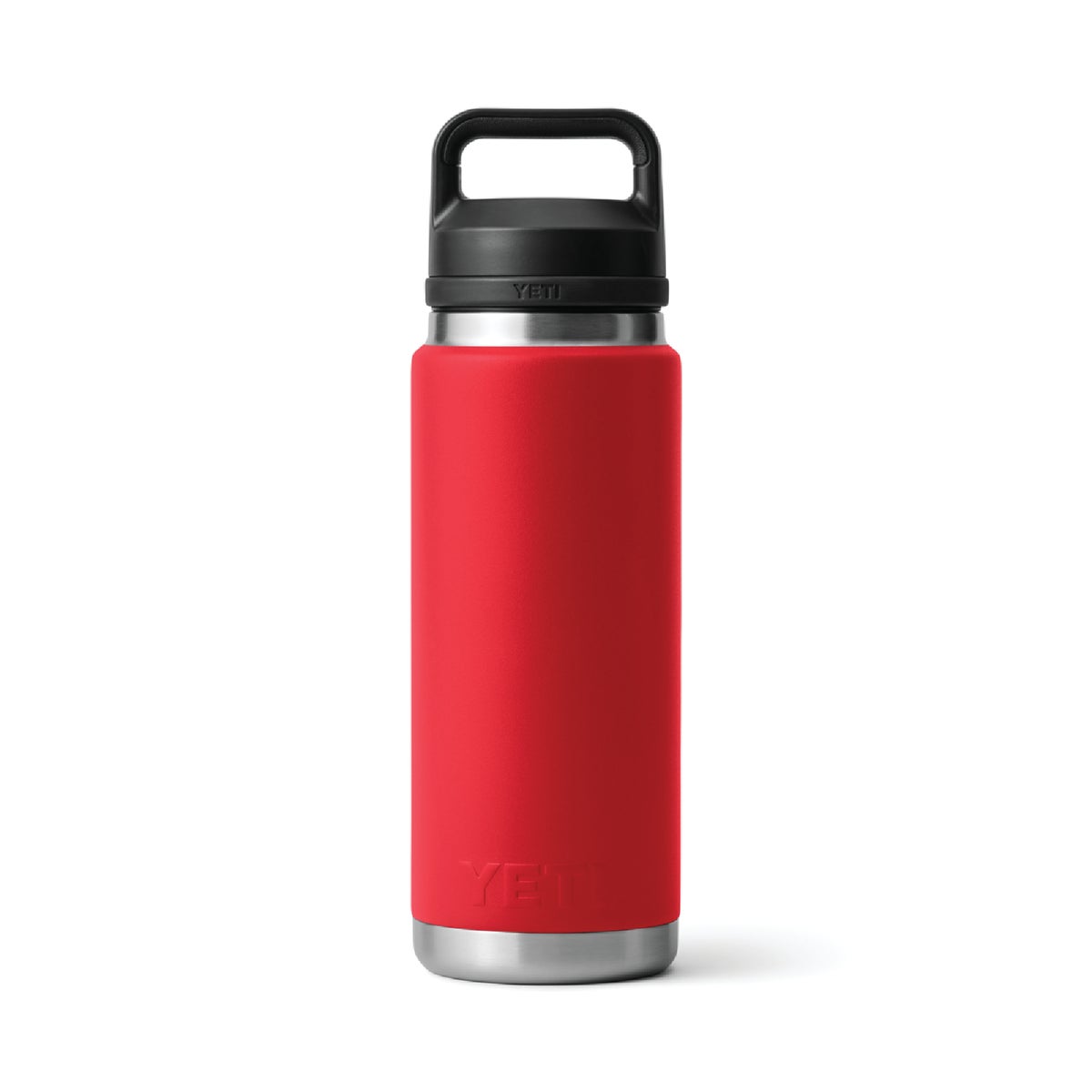 YETI Rambler 26 Oz. Stainless Steel Insulated Vacuum Bottle with Chug Cap, Rescue Red Image 2