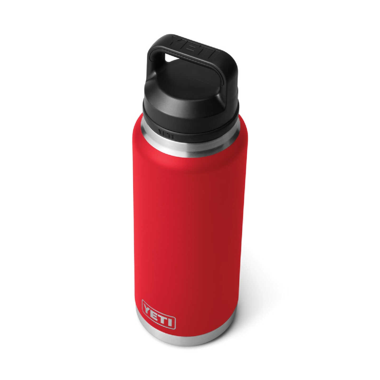 YETI Rambler 36 Oz. Stainless Steel Insulated Vacuum Bottle with Chug Cap, Rescue Red Image 3