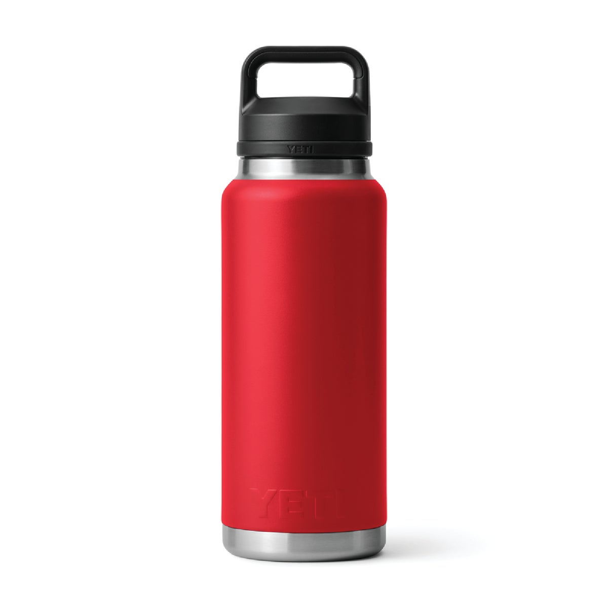 YETI Rambler 36 Oz. Stainless Steel Insulated Vacuum Bottle with Chug Cap, Rescue Red Image 2