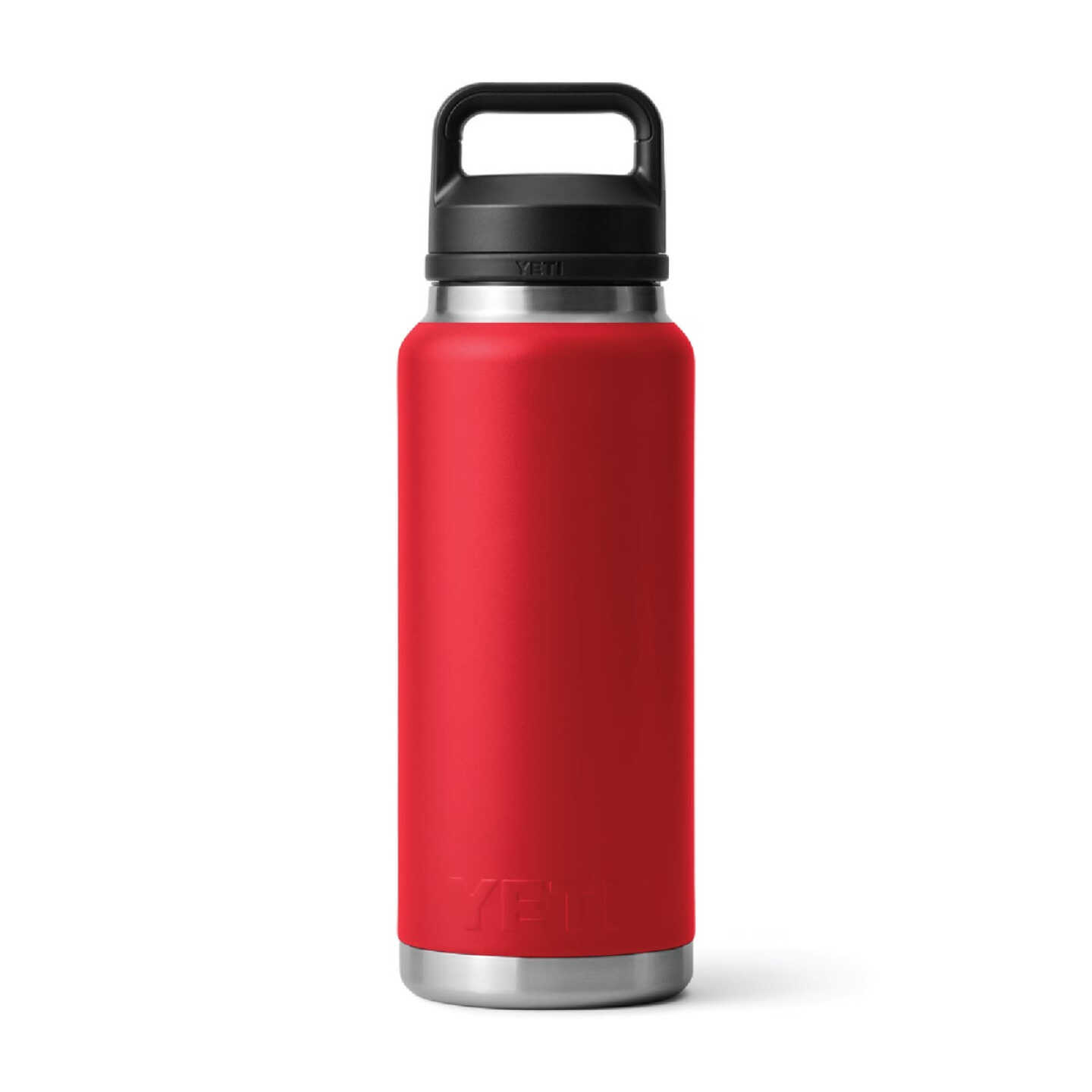 YETI Rambler 36 Oz. Stainless Steel Insulated Vacuum Bottle with Chug Cap, Rescue Red Image 2