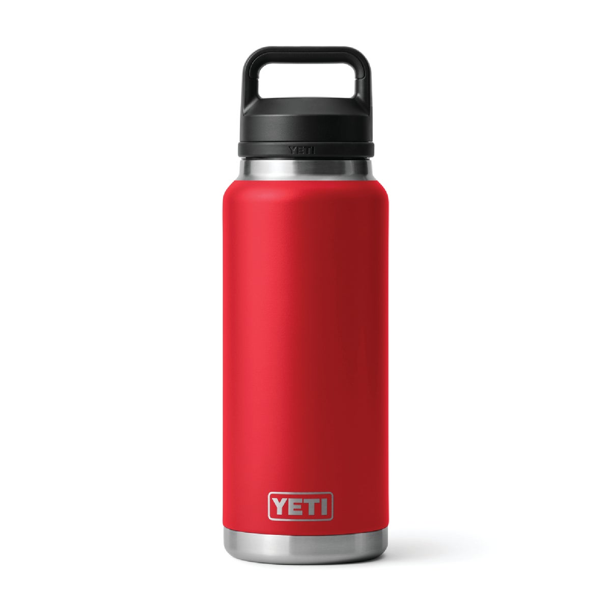 YETI Rambler 36 Oz. Stainless Steel Insulated Vacuum Bottle with Chug Cap, Rescue Red