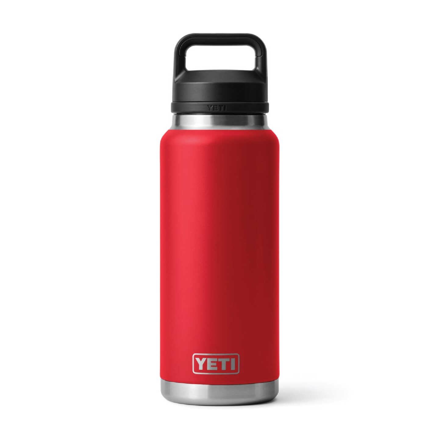YETI Rambler 36 Oz. Stainless Steel Insulated Vacuum Bottle with Chug Cap, Rescue Red Image 1