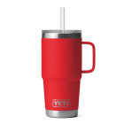 YETI Rambler 25 Oz. Stainless Steel Mug with Straw Lid, Rescue Red Image 1