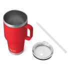 YETI Rambler 35 Oz. Stainless Steel Mug with Straw Lid, Rescue Red Image 4