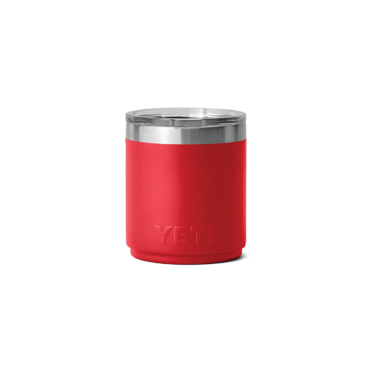 YETI Rambler 10 Oz. Stackable Lowball Insulated Tumbler with MagSlider Lid, Rescue Red Image 2