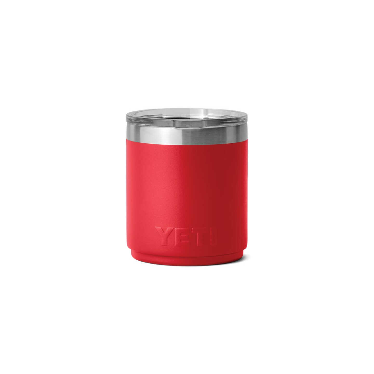YETI Rambler 10 Oz. Stackable Lowball Insulated Tumbler with MagSlider Lid, Rescue Red Image 2
