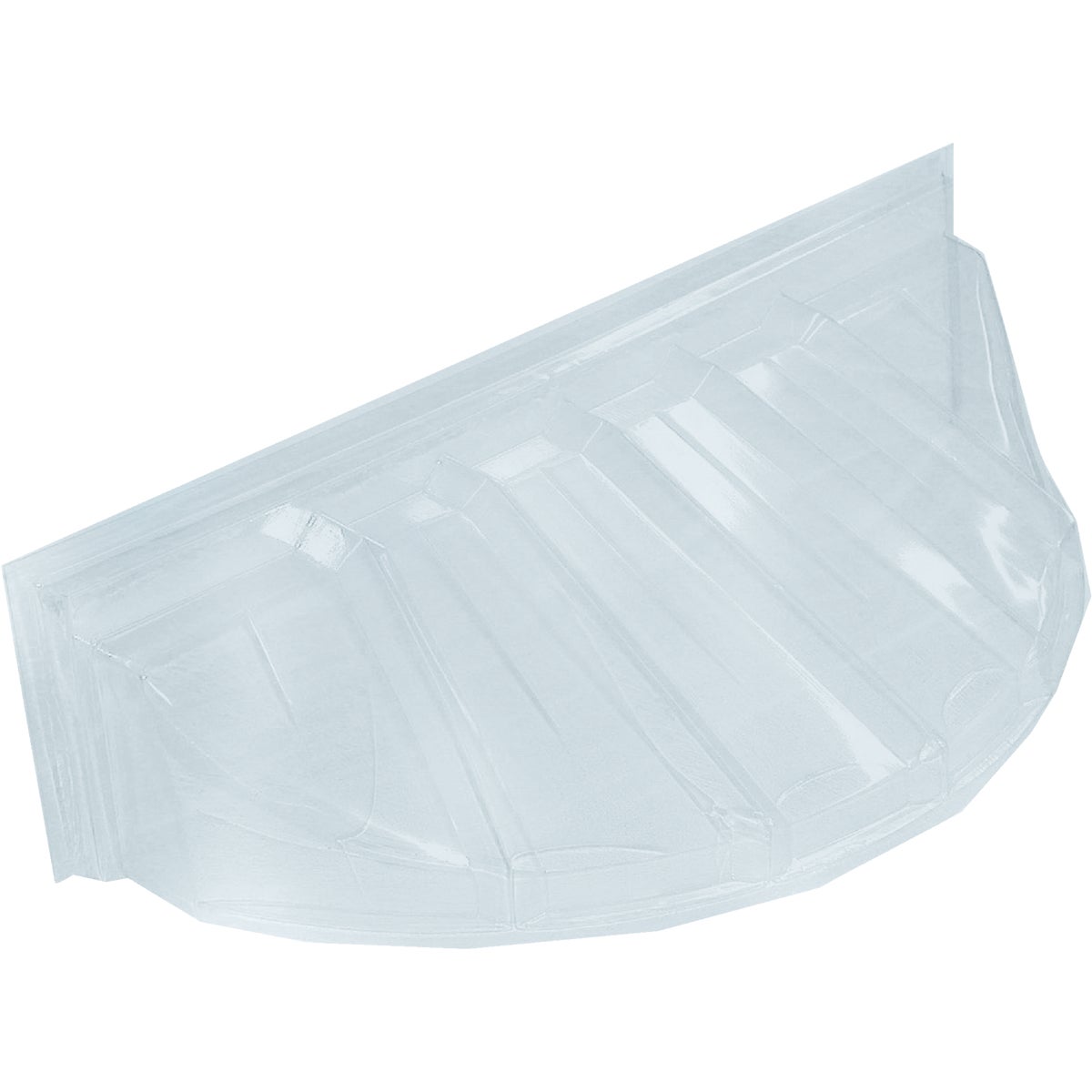 Shape Products 44 In. x 19 In. Round Ribbed Style Bubble Plastic Window Well Cover
