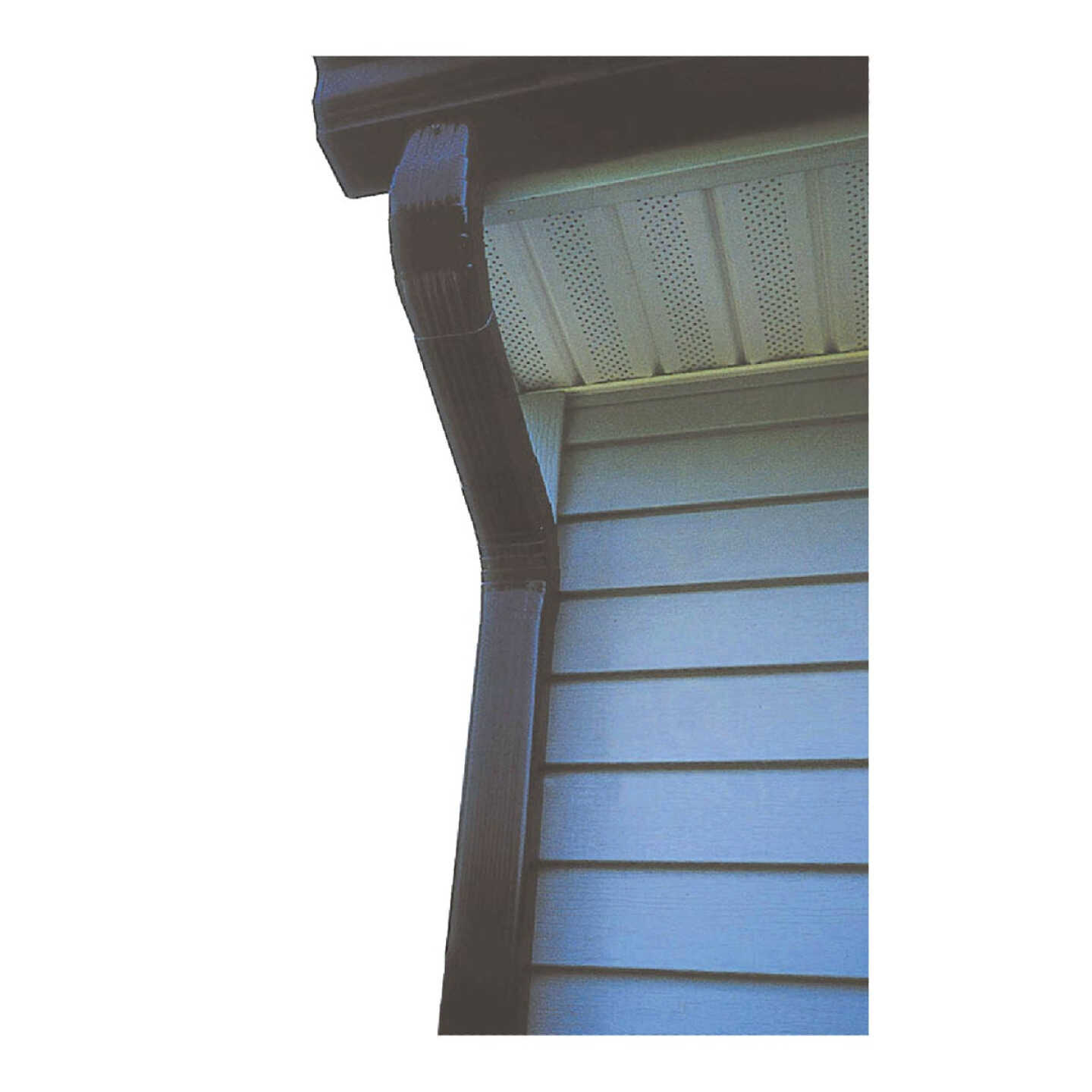 Spectra Metals 2 In. x 3 In. Brown Aluminum Downspout Image 2
