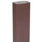 Spectra Metals 3 In. x 4 In. Brown Aluminum Downspout Image 1