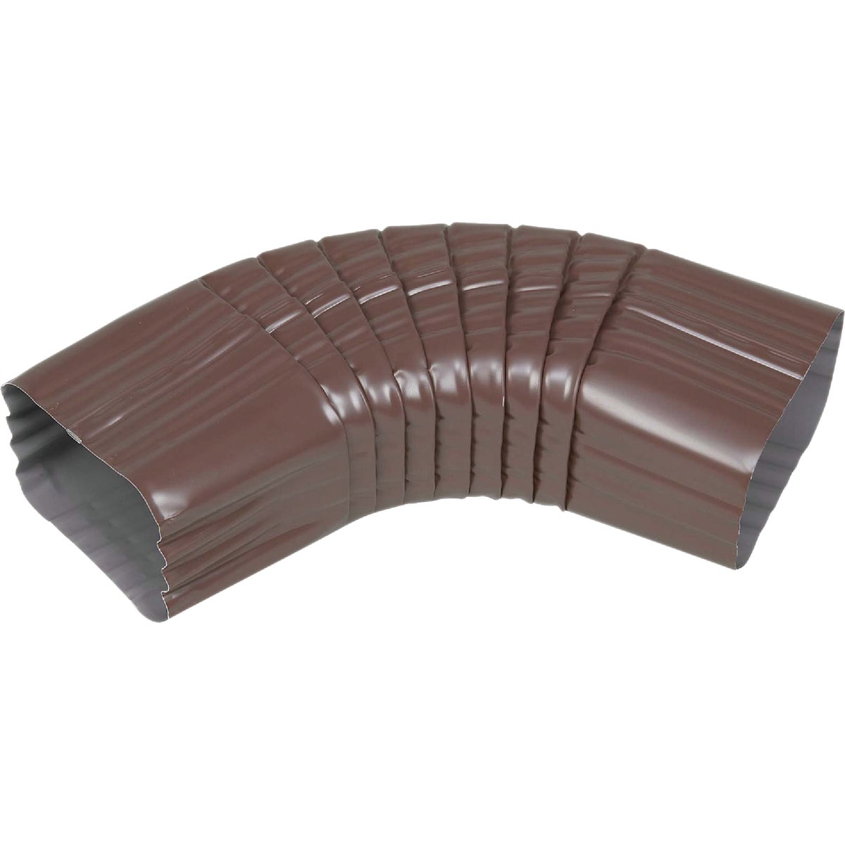 Spectra Metals 3 x 4 In. Aluminum Brown Side Downspout Elbow Image 1