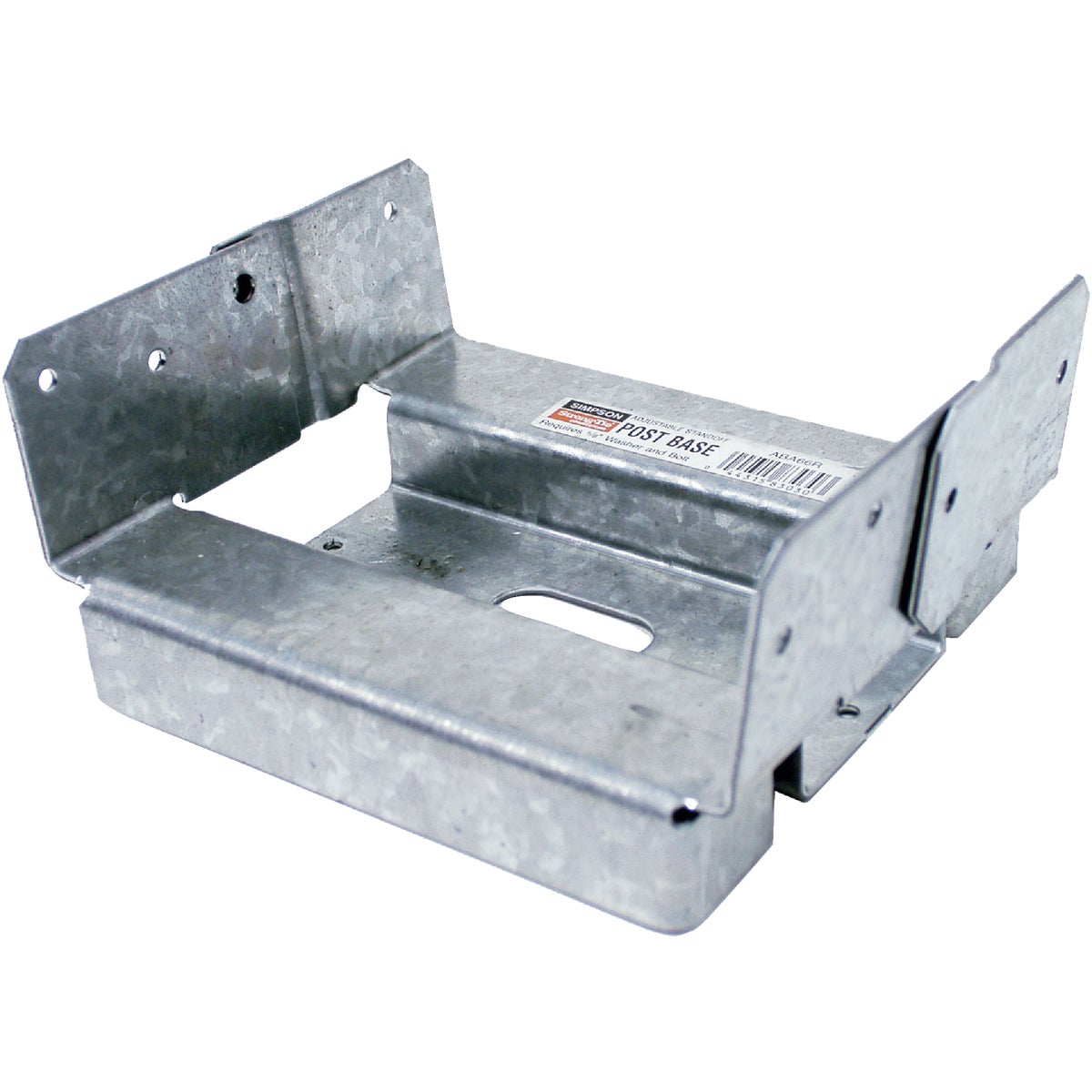 ABA ZMAX Galvanized Adjustable Standoff Post Base for 6x6 Rough