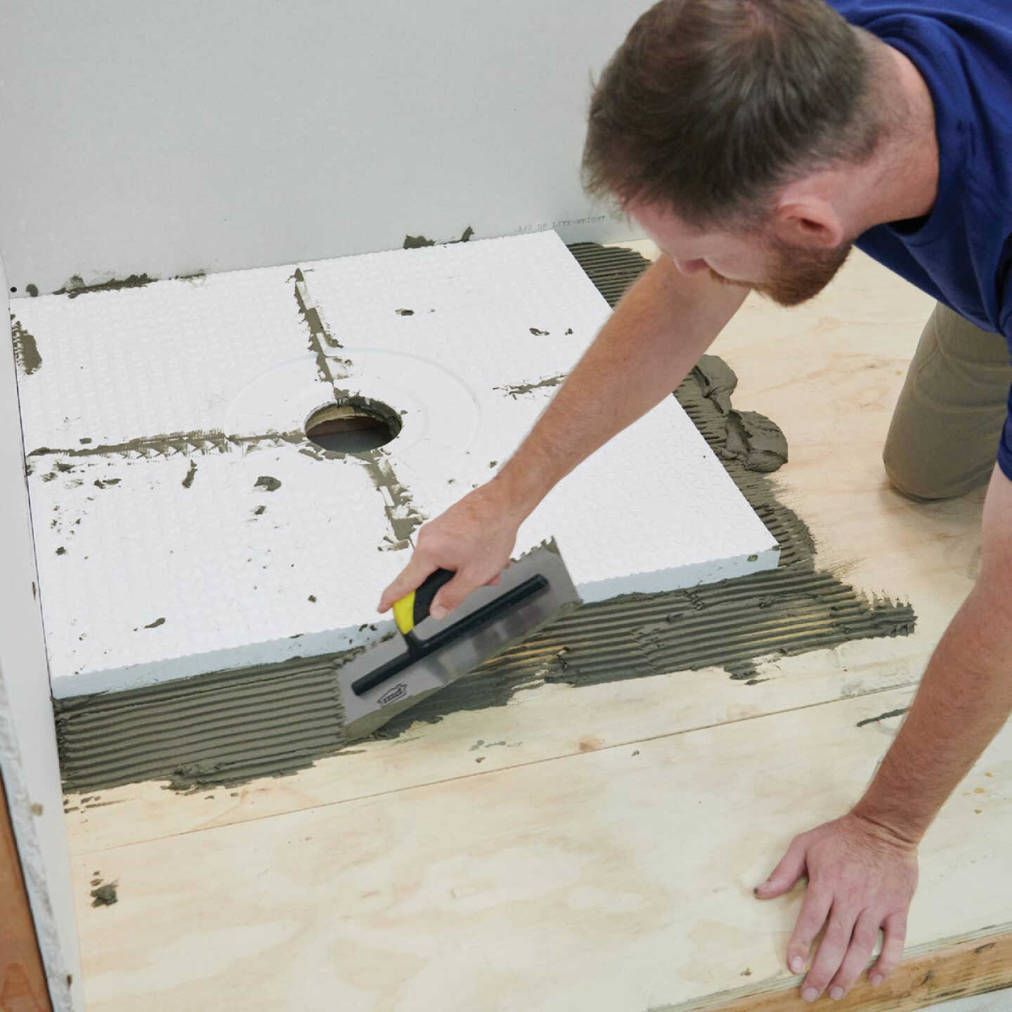 M-D Building Products PROVA 48 In. x 48 In. Center Drain Shower Kit Image 4