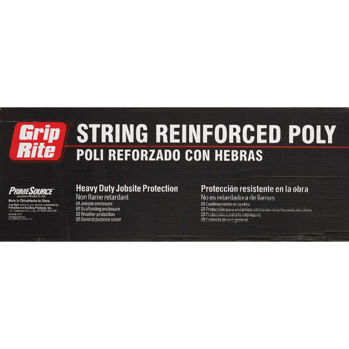 Grip-Rite 20 Ft. X 100 Ft. String Reinforced Poly Film Clear 6 Mil. Plastic Sheeting Image 2