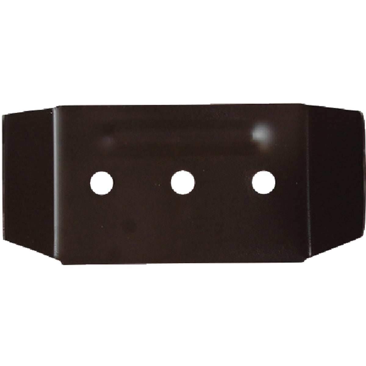 Spectra Metals 2 In. x 3 In. Brown Aluminum Downspout Clip Image 1