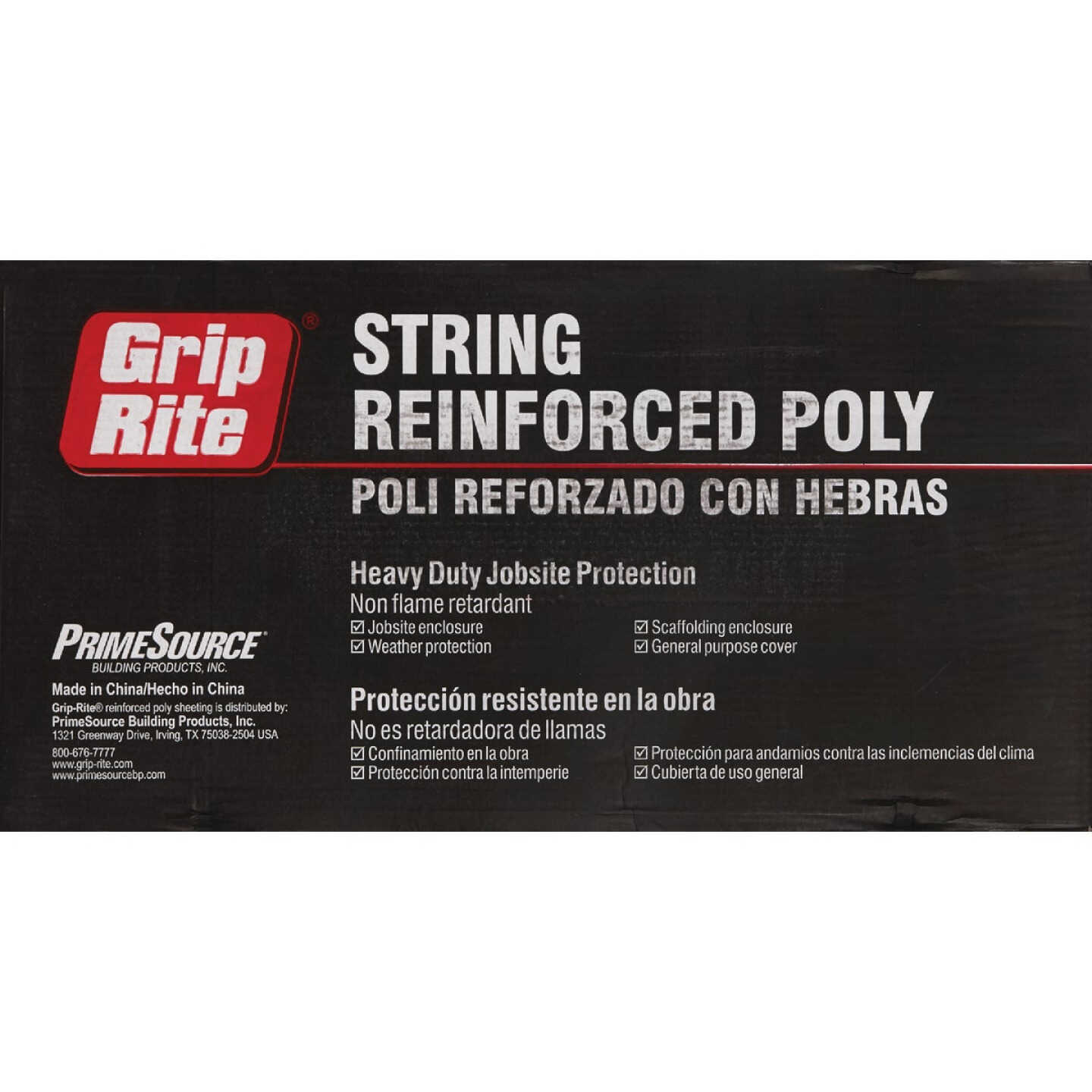 Grip-Rite 40 Ft. X 100 Ft. String Reinforced Poly Film Clear 4 Mil. Plastic Sheeting Image 2