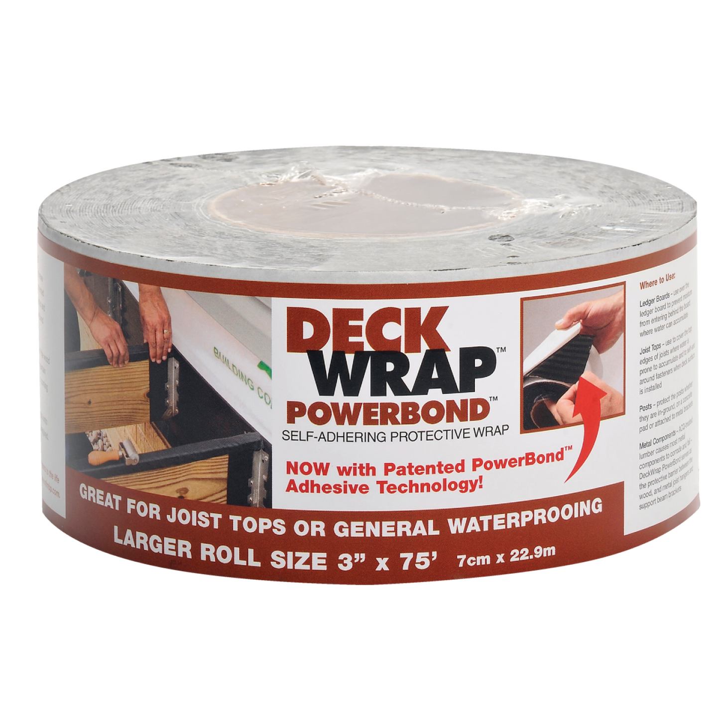 Power Bond DeckWrap 3 In. X 75 Ft. Deck Flash Barrier Image 1