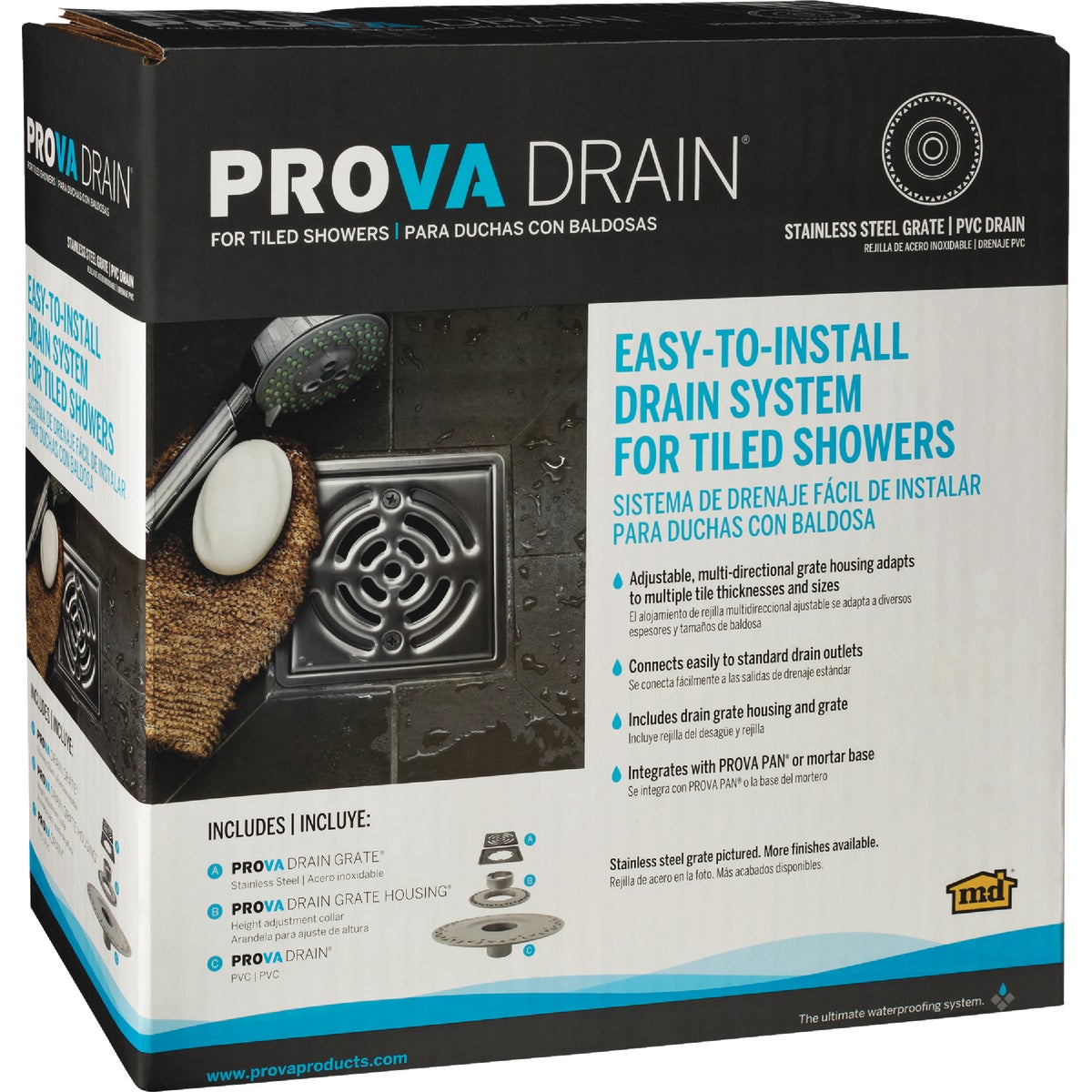 M-D Building Products PROVA DRAIN with Grate (PVC)