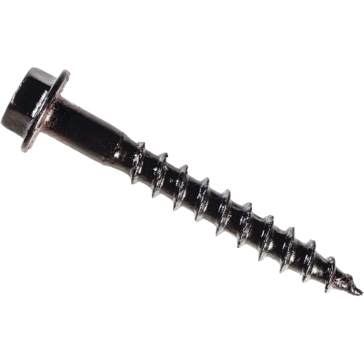 Simpson Strong-Tie Outdoor Accents #10 x 1-1/2 In. Hex-Head Black Connector Screw (50 Ct.) Image 1