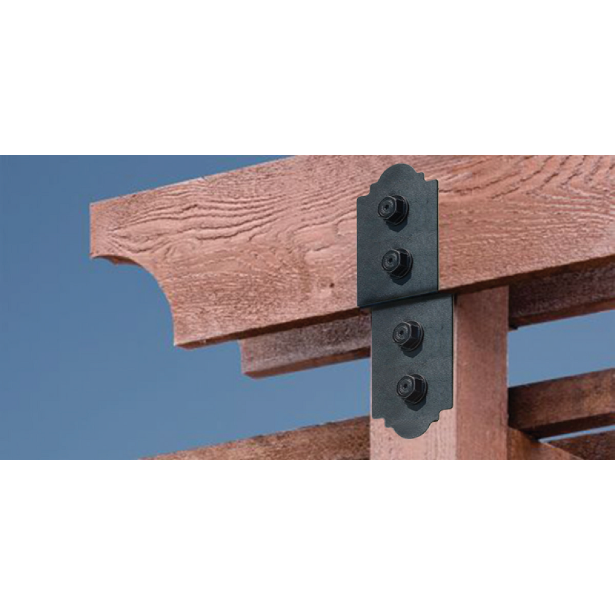 Simpson Strong-Tie Outdoor Accents Mission Collection ZMAX 2X4 Deck Post Tie Image 2