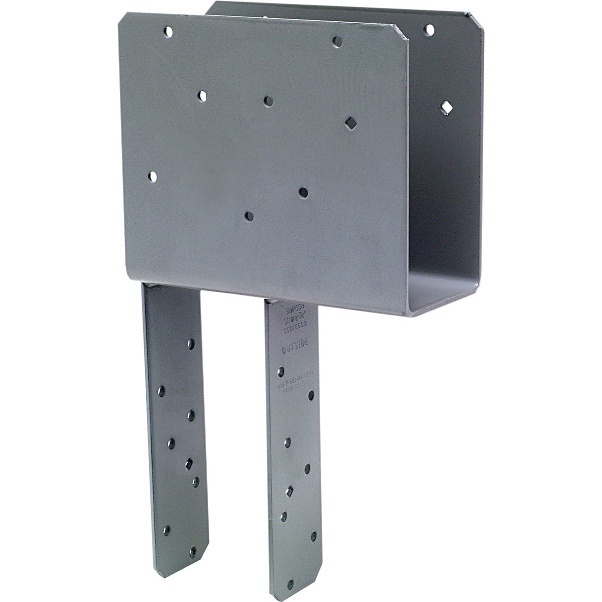 ECCQ End Column Cap for 4x Beam, 4x Post, with Strong-Drive SDS Screws