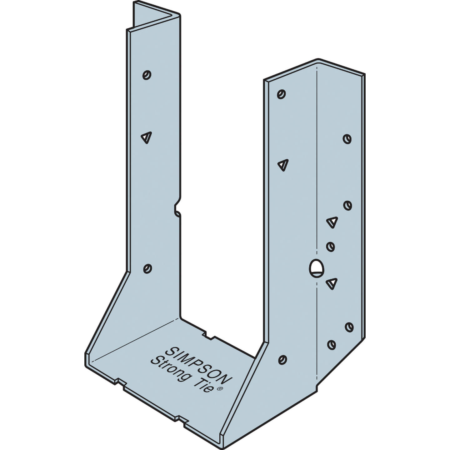 Simpson Strong-Tie ZMAX 4X8 Face Mount Joist Hanger Image 1