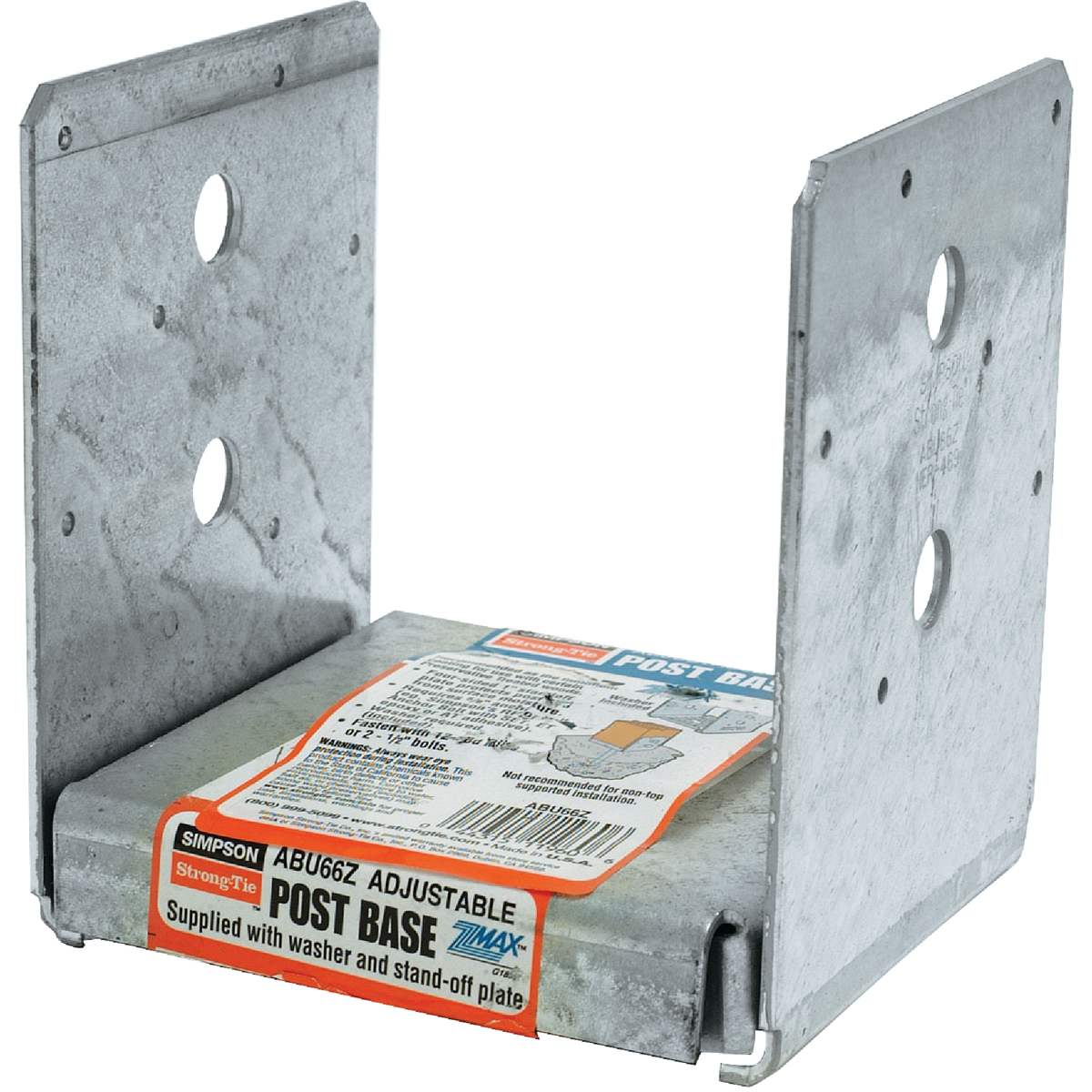 Simpson Strong-Tie ZMAX 6 In. x 6 In. 12 ga Post Base