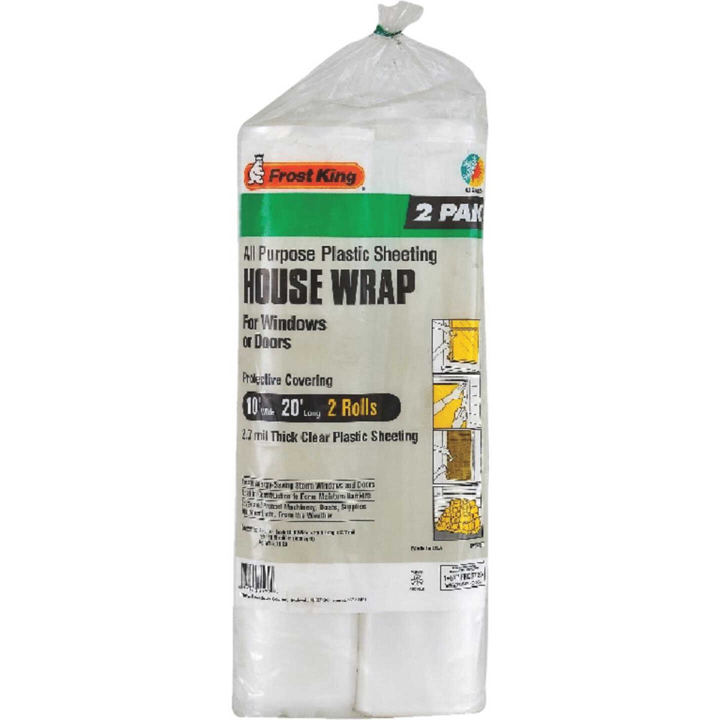 Frost King 10 Ft. X 20 Ft. Clear 2.7 Mil. Polyethylene Sheeting Image 1